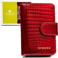 portfel damski skórzany ptn ph31-1-rs-1528 red