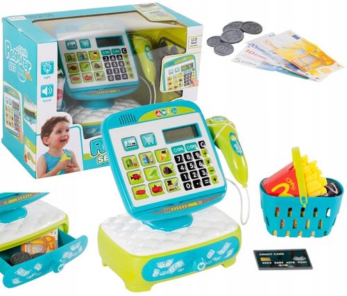 Kasa fiskalna sklepowa kalkulator czytnik sklep dla dzieci na Arena.pl