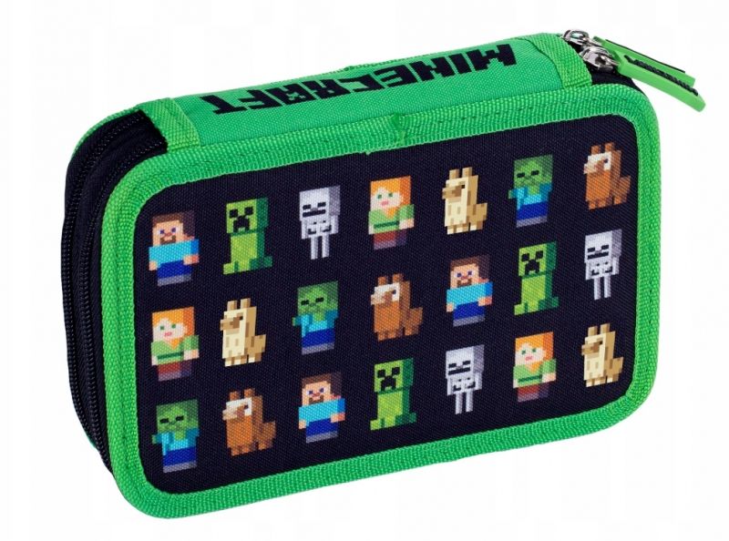 PIÓRNIK SZKOLNY DWUPOZIOMOWY MINECRAFT zdjęcie 1
