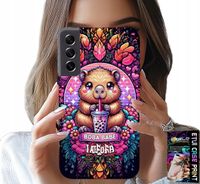 ETUI DO SAMSUNG GALAXY S21 - SŁODKA KAPIBARA Z SZEJKIEM, SUPER WZORY