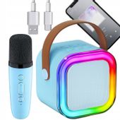 ZESTAW DO KARAOKE MIKROFON + GŁOŚNIK BEZPRZEWODOWY KARAOKE BLUETOOTH