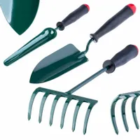 ZESTAW NARZĘDZI OGRODOWYCH 3w1 ŁOPATKA DO KORZENI ŁOPATA GRABIE GRABKI