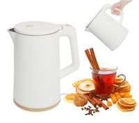 Czajnik elektryczny bezprzewodowy turystyczny 1500W 1.7l obrotowy biały