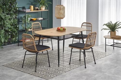 Stół Sonic dąb złoty / czarny na Arena.pl