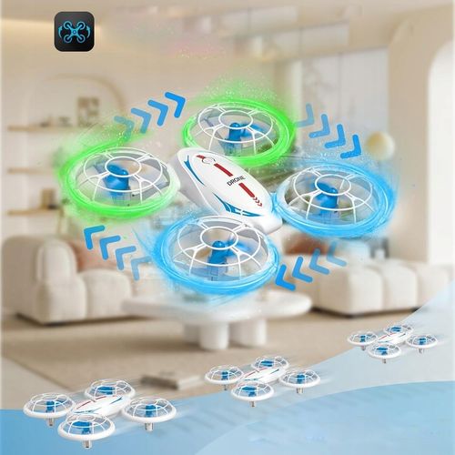 Dron RC Z Diodami LED Do Latania W Nocy Dla Dzieci Quadcopter Helikopter na Arena.pl