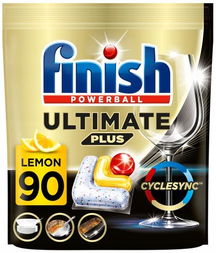 FINISH Ultimate Plus Kapsułki do zmywarki 90 Lemon Cytryna na Arena.pl