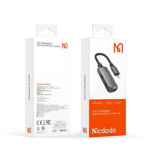 mcdodo adapter przejściówka lightning usb 3.0 otg kabel do iphone ładowanie na Arena.pl