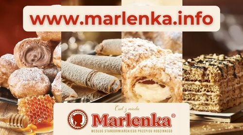 Tort miodowy MARLENKA z orzechami włoskimi 800g na Arena.pl