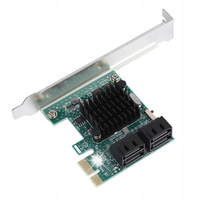 KARTA ROZSZERZEŃ SATA 3.0 KARTA KONTROLERA ROZSZERZEŃ PCI-E X1 NA 4XSATA
