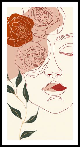 Plakat 50x100cm Beż i Twarz na Arena.pl