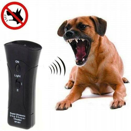 Ultradźwiękowy Odstraszacz Psów Treser Elektryczny z Latarką LED na Arena.pl