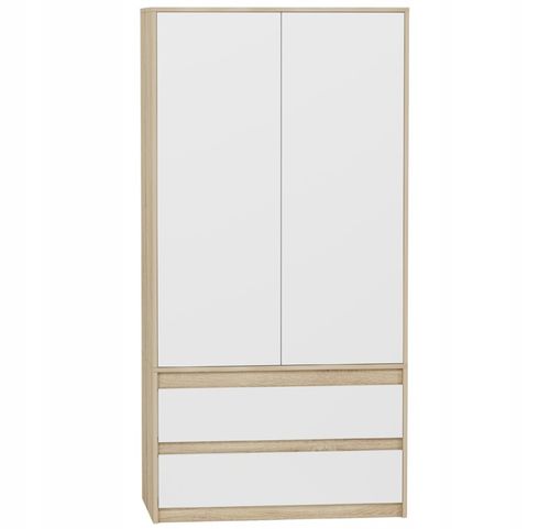 Szafa garderoba 90cm 2drzwi 2szuflad antracyt mix artisan B-9TIP na Arena.pl