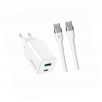 Szybka ładowarka GaN 45W 2 wejścia z kablem 2m do Xiaomi Mi 11 Lite 5G NE