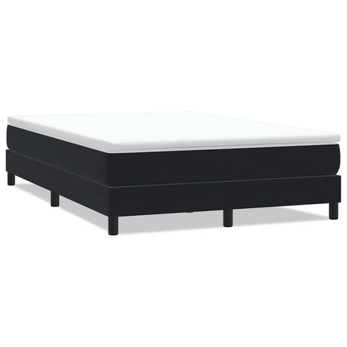 Łóżko Box Spring bez materaca Czarne 160x220 cm Aksamit na Arena.pl