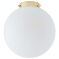Skandynawska LAMPA sufitowa ALUR 10729105 Kaspa szklana OPRAWA kulista hygge ball złota biała
