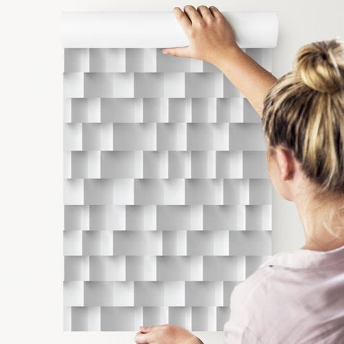 Tapeta Nowoczesny Wzór Geometryczny - Efekt 3D na Arena.pl