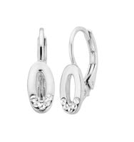 kolczyki w kształcie elipsy (p14504ag)