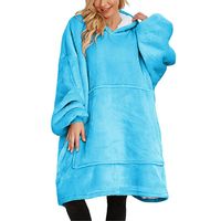 KOC BLUZA CIEPŁA PREZENT DZIEŃ KOBIET KOLORY OVERSIZE NIEBIESKA