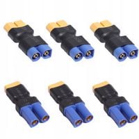 Adaptery XT60 męskie na żeńskie i EC5 męskie na żeńskie do akumulatorów Li…