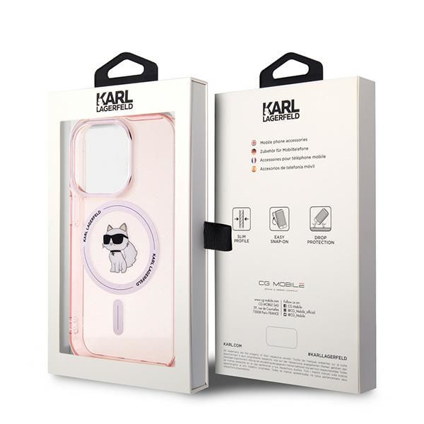 Etui Karl Lagerfeld do iPhone 14 Pro Max, Różowy, MagSafe zdjęcie 8