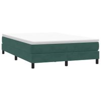Łóżko typu Box Spring bez materaca Ciemnozielone 160x210 cm