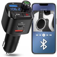 TRANSMITER SAMOCHODOWY BLUETOOTH FM MP3 SZYBKA ŁADOWARKA 3 x USB QC 3.0