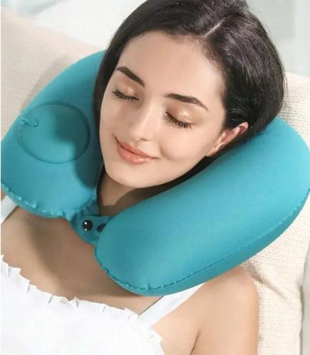 PODUSZKA PODRÓŻNA Dmuchana Samopompująca Welurowa ROGAL Do Spania Na Szyję na Arena.pl