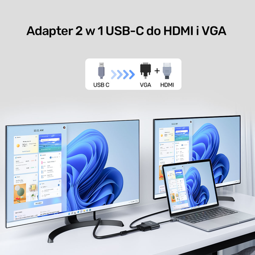 Unitek Adapter USB-C na HDMI 4K i VGA FullHD na Arena.pl