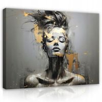 OBRAZ NA PŁÓTNIE KOBIETA TWARZ ABSTRAKCJA DUŻY XXL SALON SYPIALNIA 120x80