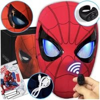 MASKA RUCHOME ŚWIECĄCE OCZY STEROWANIE PIERŚCIENIEM ZESZYT SPIDERMAN