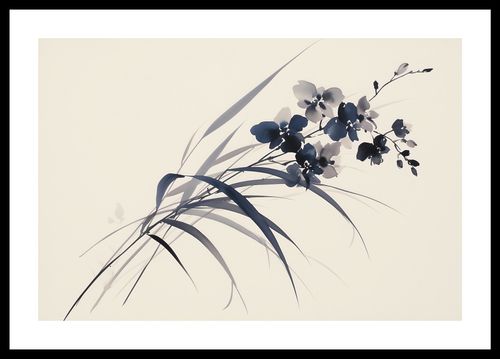 Plakat 45x30cm Orchidea w Sepii na Arena.pl