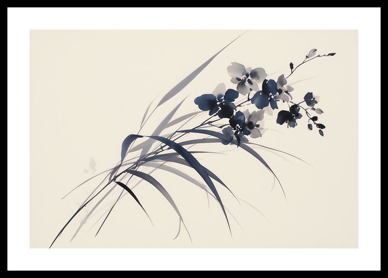 Plakat 45x30cm Orchidea w Sepii zdjęcie 3