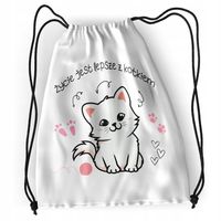 Plecak Kotki Kotek Szkolny Worek Torba Z Nadrukiem Ze Zdjęciem