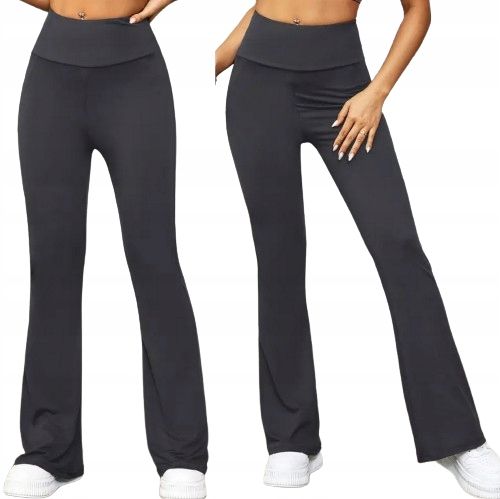 Damskie kryjące legginsy push-up modelujące wysoki stan dzwony s/m na Arena.pl