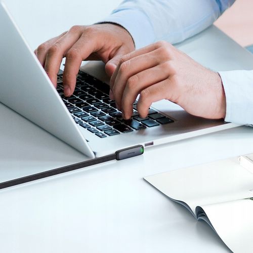 MCDODO KABEL USB-C KĄTOWY SZYBKIE ŁADOWANIE USB TYP C 3A 65W CZARNY 1M na Arena.pl