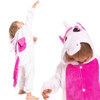 Piżama Dla Dzieci Dziecięca Kigurumi Onesie Strój Jednorożec Różowy 105-115