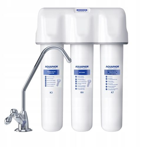 Podzlewowy filtr do twardej wody Aquaphor KRYSZTAŁ H zmiękczający do kuchni na Arena.pl