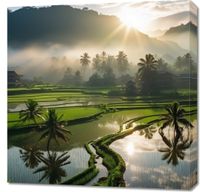 Obraz 70x70cm Świt nad Tarasami