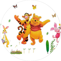 Opłatek na tort Kubuś Puchatek Przyjaciele Miś Pluszak Miód Tekst Gratis