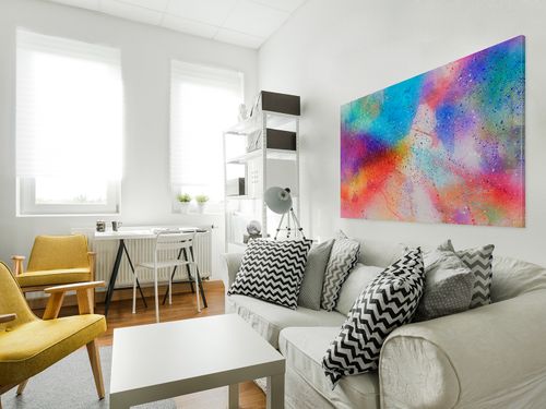 84401 Obraz na płótnie KOLORY ABSTRAKCYJNY na Arena.pl