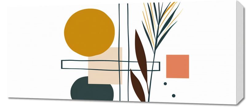 Obraz 90x40cm Ogród Symetryczny zdjęcie 1