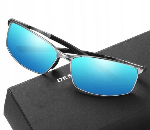 ALUMINIOWE MĘSKIE OKULARY POLARYZACYJNE CZARNE 559 na Arena.pl