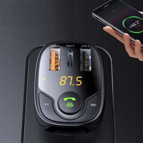 Transmiter | Ładowarka ROCK B301 Bluetooth FM QC zdjęcie 4