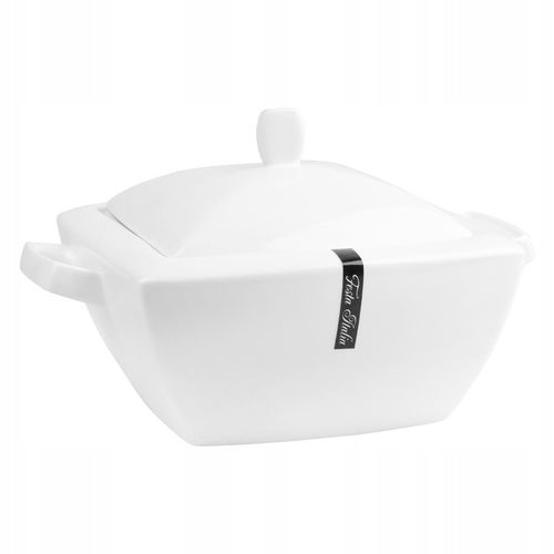 WAZA DO ZUPY BIAŁA 3,8L Z POKRYWKĄ WAZA DO ROSOŁU BARSZCZU BIAŁA na Arena.pl