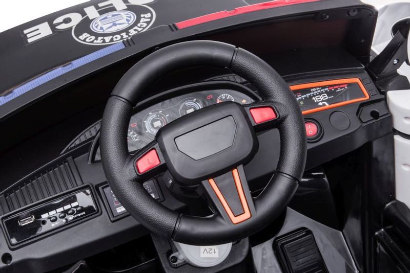 Auto Na Akumulator BBH-021 Policyjne Czarne zdjęcie 16