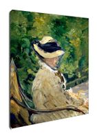 Madame Manet(Suzanne Leenhoff, 1830 1906) at Bellevue, Edouard Manet - obraz na płótnie 20x30 cm