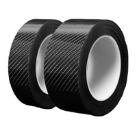 TAŚMA OCHRONNA FOLIA CARBON 5D GRUBA PROGI CZARNA 10CM X 3M