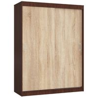 Szafa przesuwna do sypialni, NOTTE, 150x60x200, wenge, sonoma | TYLETEGOTU