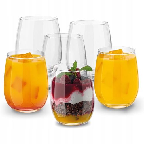 Komplet 6szt SZKLANKI DO NAPOJÓW zimnych PROSTE SZKLANKI DO DRINKÓW 400ml na Arena.pl