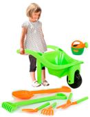 DUŻA TACZKA OGRODOWA ŁOPATKA GRABKI+AKCES. 63243